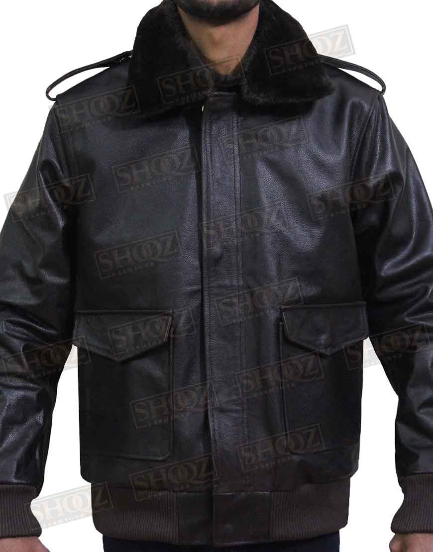 The Thing Kurt Russell Brown Leather Jacket The Thing Kurt Russell Brown Leather Jacket